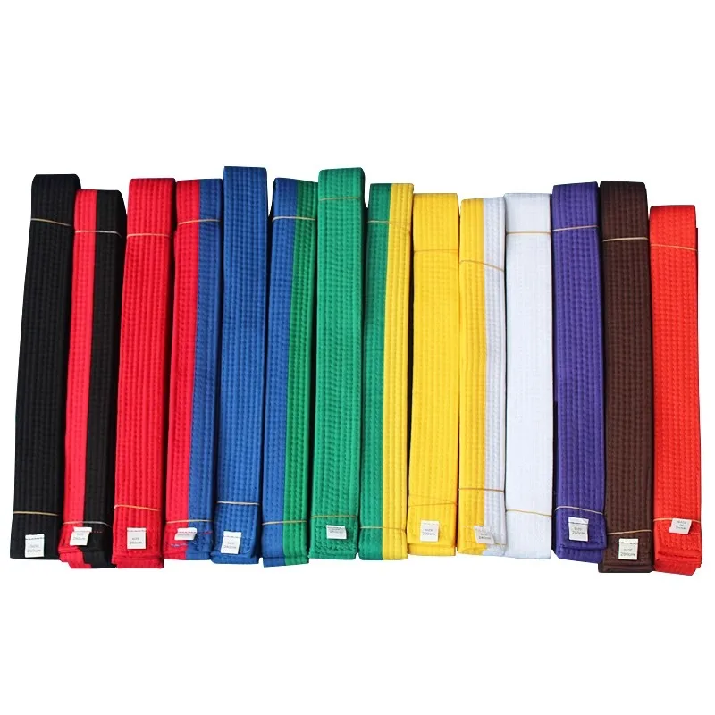 160cm-320cm Mutlicolors Taekwondo Belts Kids Adults Karate Belt Ribbon Waistband Martial Arts Judo Black Brown Purple Orange