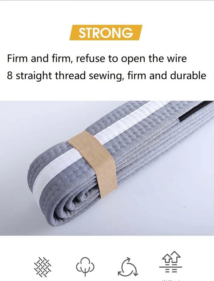 New Sports Jiu Jitsu Brazilian JiuJitsu Belt Youth BJJ Gi For Kids With Ranking Stripes Martial Arts Belts