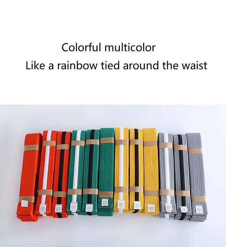 New Sports Jiu Jitsu Brazilian JiuJitsu Belt Youth BJJ Gi For Kids With Ranking Stripes Martial Arts Belts