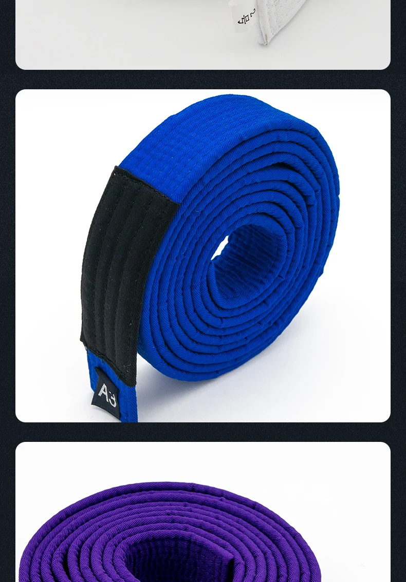 New Sports Jiu Jitsu Brazilian JiuJitsu Belt Youth BJJ Gi For Kids With Ranking Stripes Martial Arts Belts