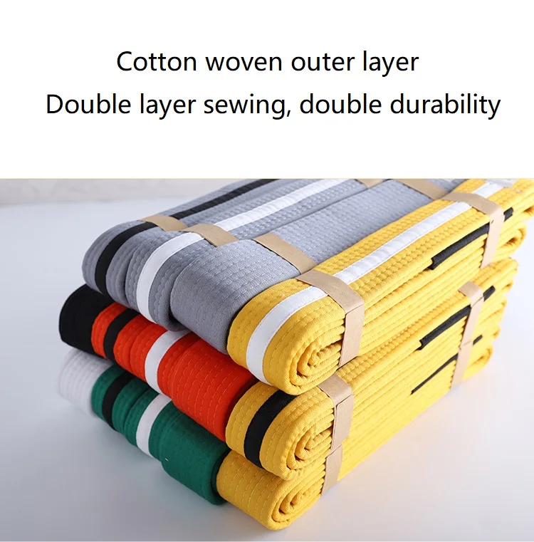 New Sports Jiu Jitsu Brazilian JiuJitsu Belt Youth BJJ Gi For Kids With Ranking Stripes Martial Arts Belts