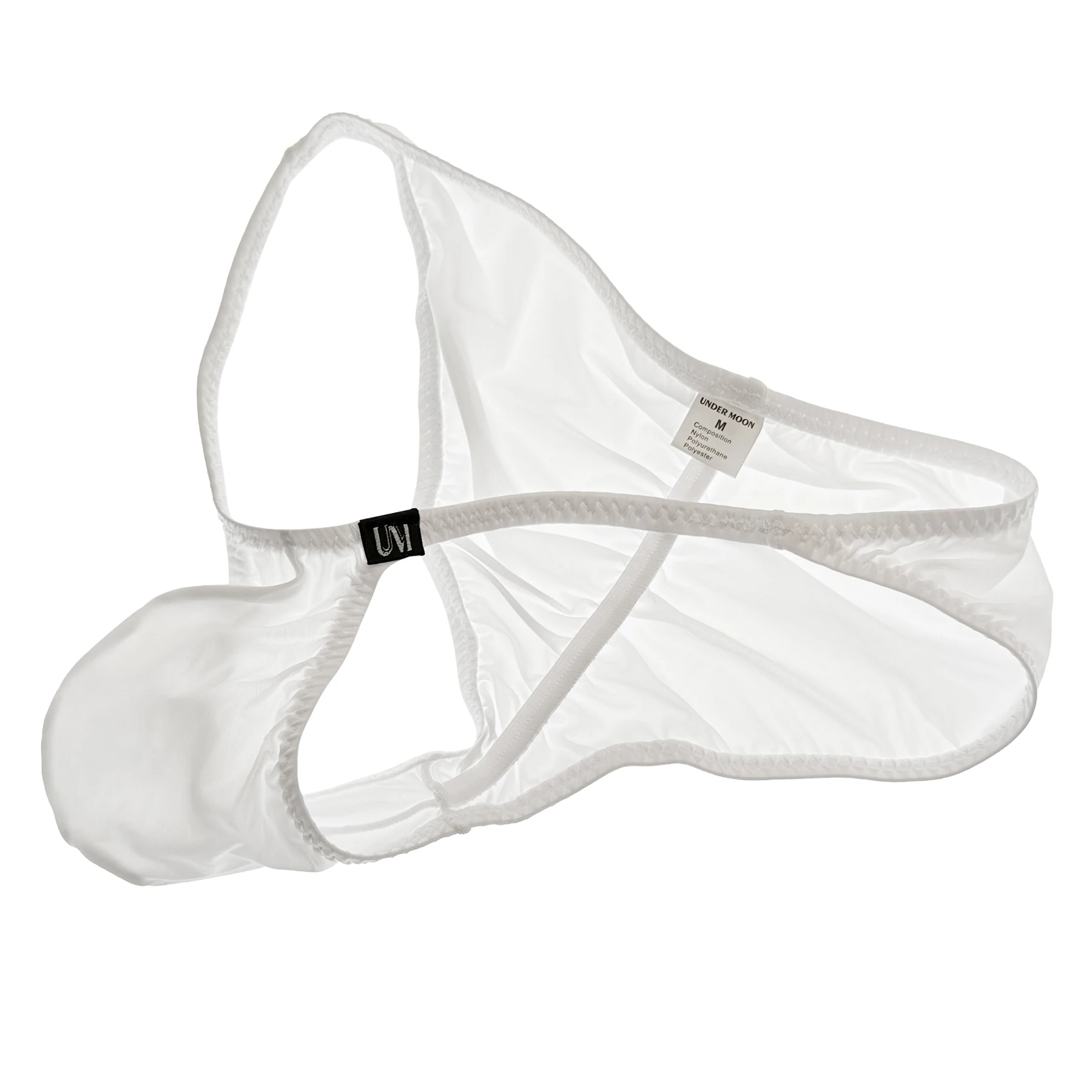 Men's Ultra Low Waist Buttock Briefs Thin Ice Translucent Sexy Underwear Comfortable Modern Fashion Briefs