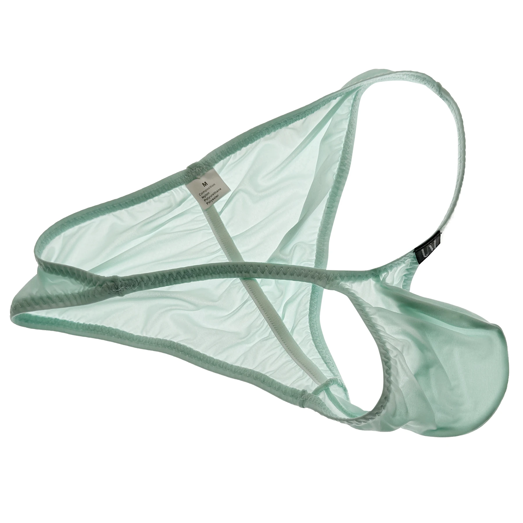 Men's Ultra Low Waist Buttock Briefs Thin Ice Translucent Sexy Underwear Comfortable Modern Fashion Briefs