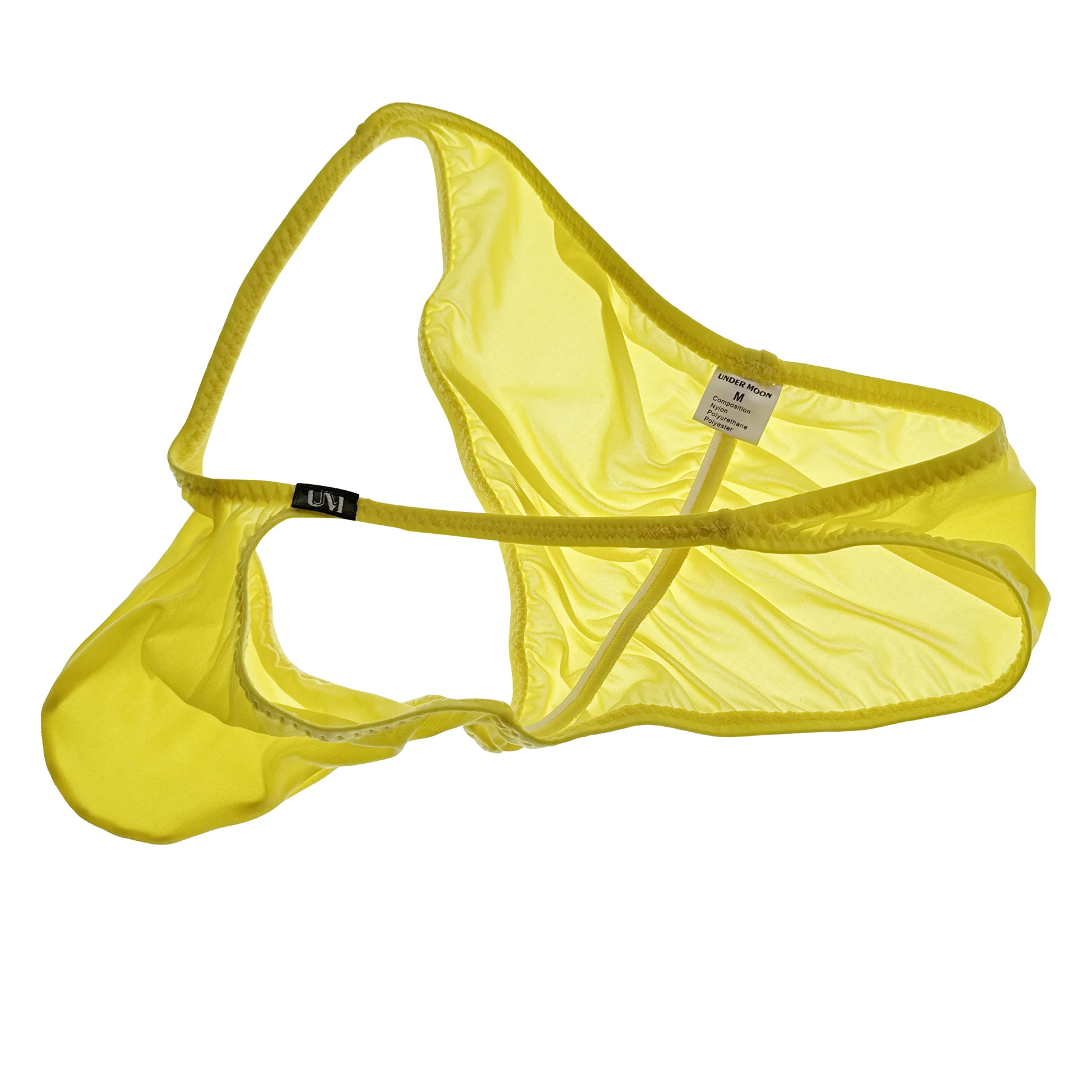 Men's Ultra Low Waist Buttock Briefs Thin Ice Translucent Sexy Underwear Comfortable Modern Fashion Briefs