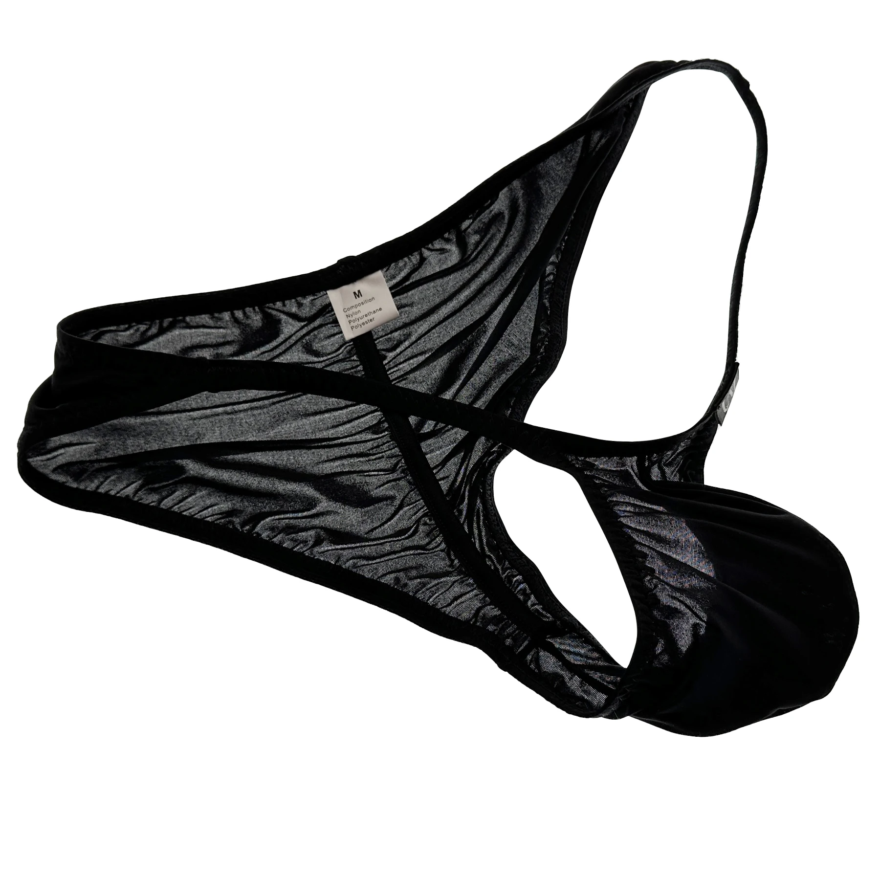 Men's Ultra Low Waist Buttock Briefs Thin Ice Translucent Sexy Underwear Comfortable Modern Fashion Briefs