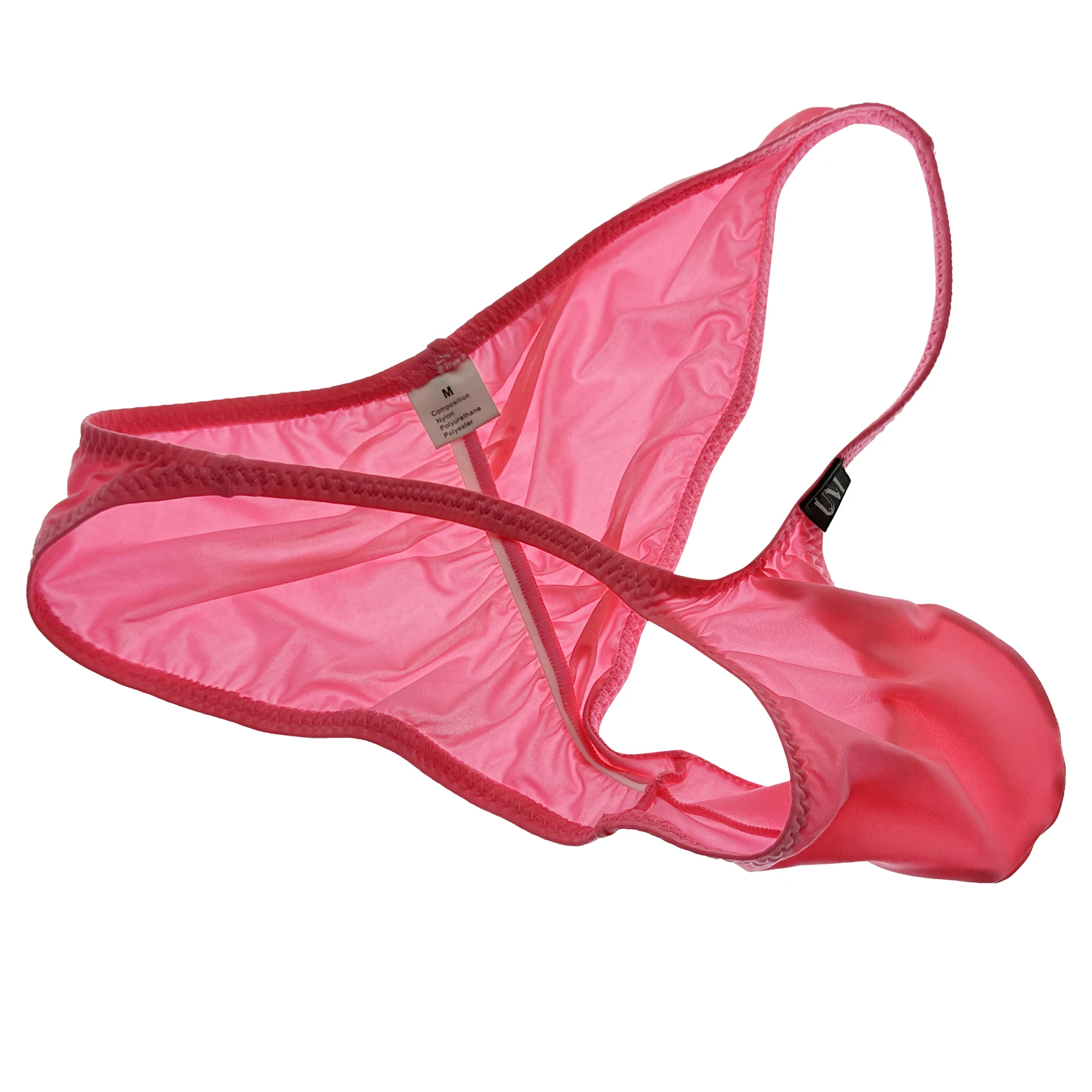 Men's Ultra Low Waist Buttock Briefs Thin Ice Translucent Sexy Underwear Comfortable Modern Fashion Briefs