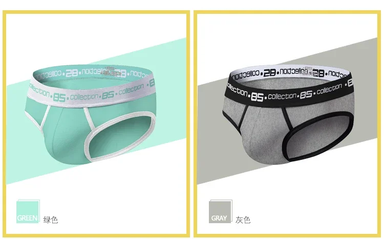 Sexy Men's Underwear Fashion Cotton Briefs Comfortable Male Jockstrap Under Wear Underpants for Men 0850