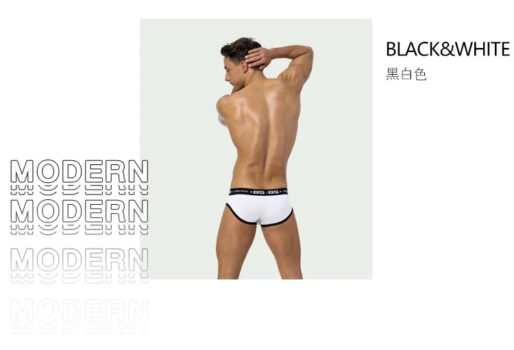 Sexy Men's Underwear Fashion Cotton Briefs Comfortable Male Jockstrap Under Wear Underpants for Men 0850