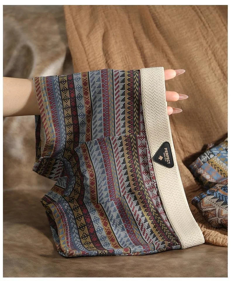 retro printed ethnic style underwear man Comfortable breathable antibacterial Underpants personalized printed boxer shorts men