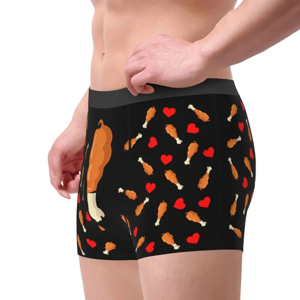 Custom Carrot With Hearts Underwear Men Printed Personalized Custom Boxer Briefs Shorts Panties Breathable Underpants