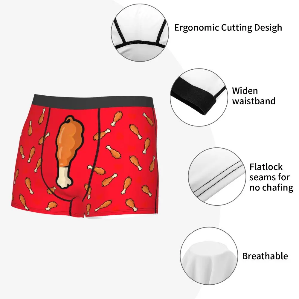 Custom Carrot With Hearts Underwear Men Printed Personalized Custom Boxer Briefs Shorts Panties Breathable Underpants