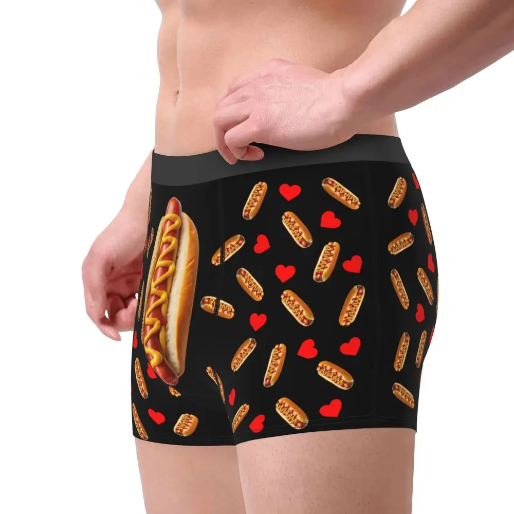 Custom Carrot With Hearts Underwear Men Printed Personalized Custom Boxer Briefs Shorts Panties Breathable Underpants