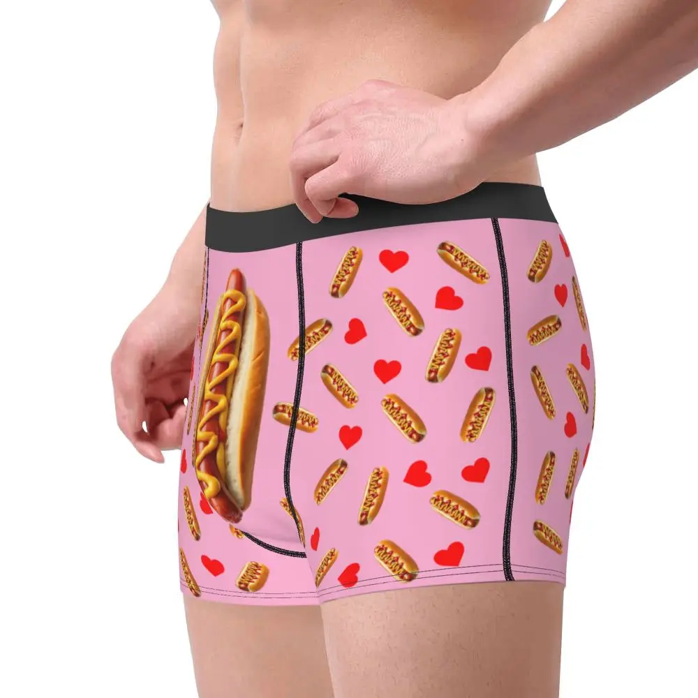 Custom Carrot With Hearts Underwear Men Printed Personalized Custom Boxer Briefs Shorts Panties Breathable Underpants