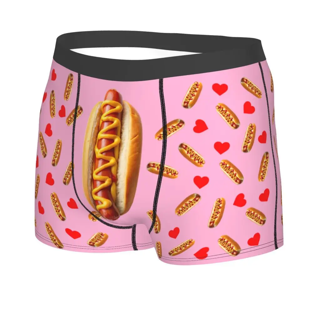 Custom Carrot With Hearts Underwear Men Printed Personalized Custom Boxer Briefs Shorts Panties Breathable Underpants