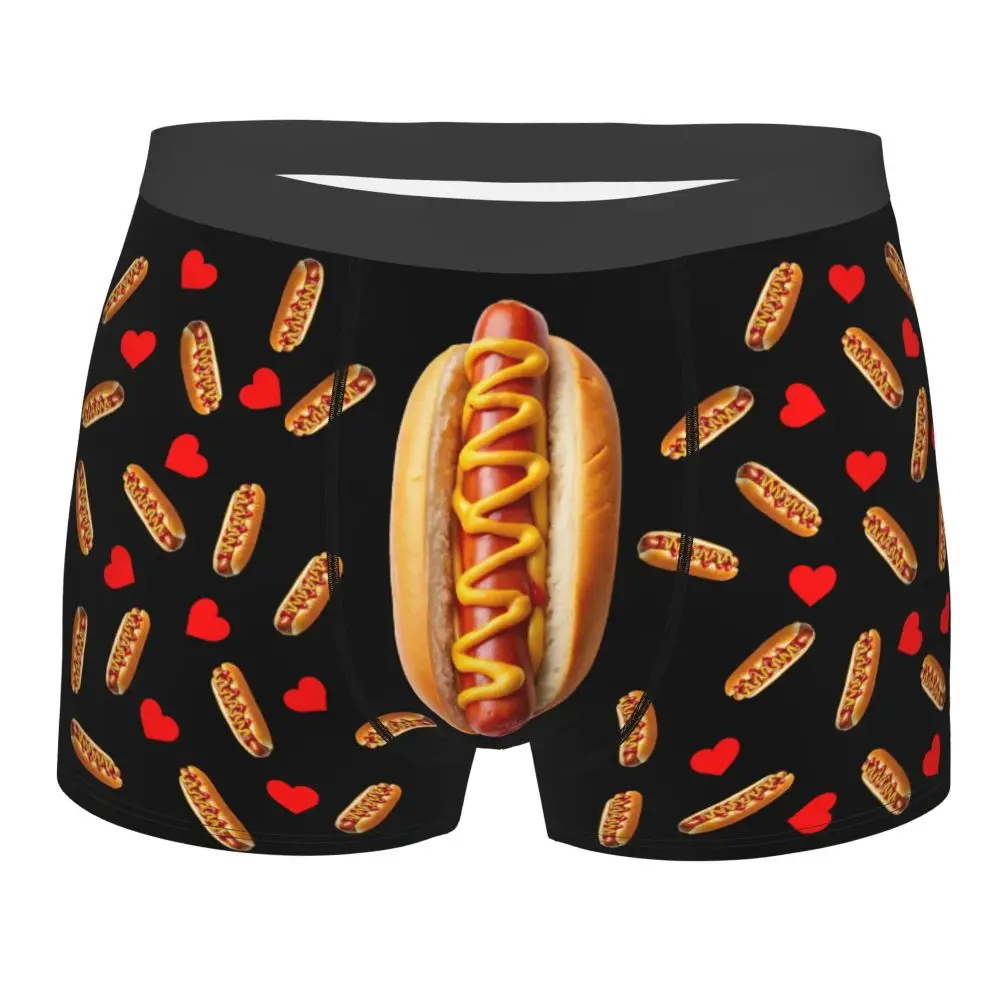 Custom Carrot With Hearts Underwear Men Printed Personalized Custom Boxer Briefs Shorts Panties Breathable Underpants