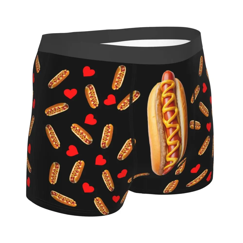 Custom Carrot With Hearts Underwear Men Printed Personalized Custom Boxer Briefs Shorts Panties Breathable Underpants