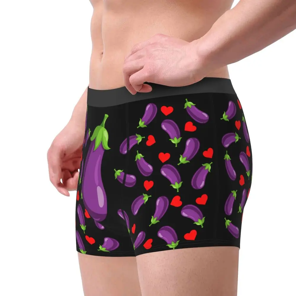 Custom Carrot With Hearts Underwear Men Printed Personalized Custom Boxer Briefs Shorts Panties Breathable Underpants