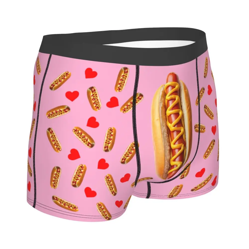 Custom Carrot With Hearts Underwear Men Printed Personalized Custom Boxer Briefs Shorts Panties Breathable Underpants