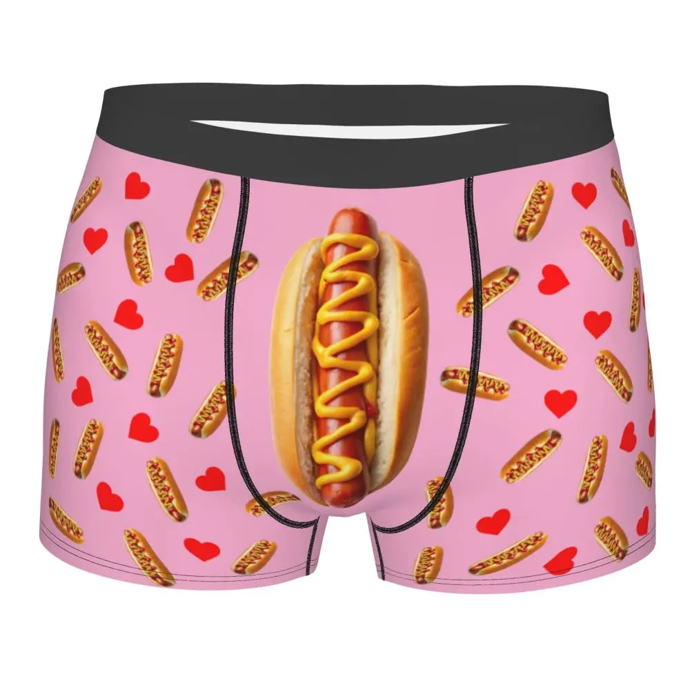 Custom Carrot With Hearts Underwear Men Printed Personalized Custom Boxer Briefs Shorts Panties Breathable Underpants