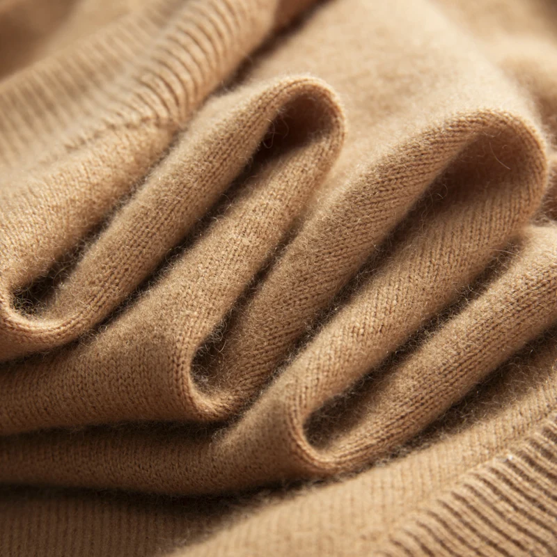 ZOCEPT High Quality Thermal Sweater Male Clothes Autumn Winter Plain Sweaters O-Neck Casual 100 Cashmere Knit Pullover for Men