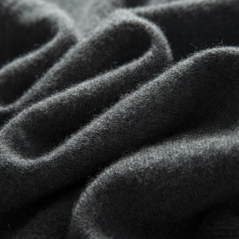 ZOCEPT High Quality Thermal Sweater Male Clothes Autumn Winter Plain Sweaters O-Neck Casual 100 Cashmere Knit Pullover for Men