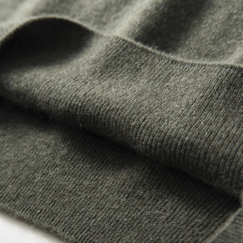 ZOCEPT High Quality Thermal Sweater Male Clothes Autumn Winter Plain Sweaters O-Neck Casual 100 Cashmere Knit Pullover for Men