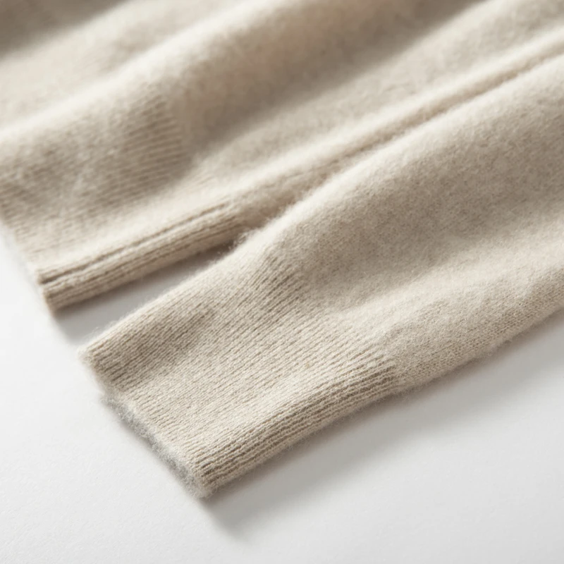 ZOCEPT High Quality Thermal Sweater Male Clothes Autumn Winter Plain Sweaters O-Neck Casual 100 Cashmere Knit Pullover for Men