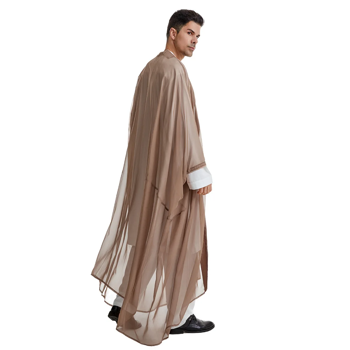 Ramadan Eid Abayas Prayer Kaftan Men Muslim Kimono Open Abaya Turkey Arabic Dishdasha Islam Djellaba Robe Morocco Jubba Thobe