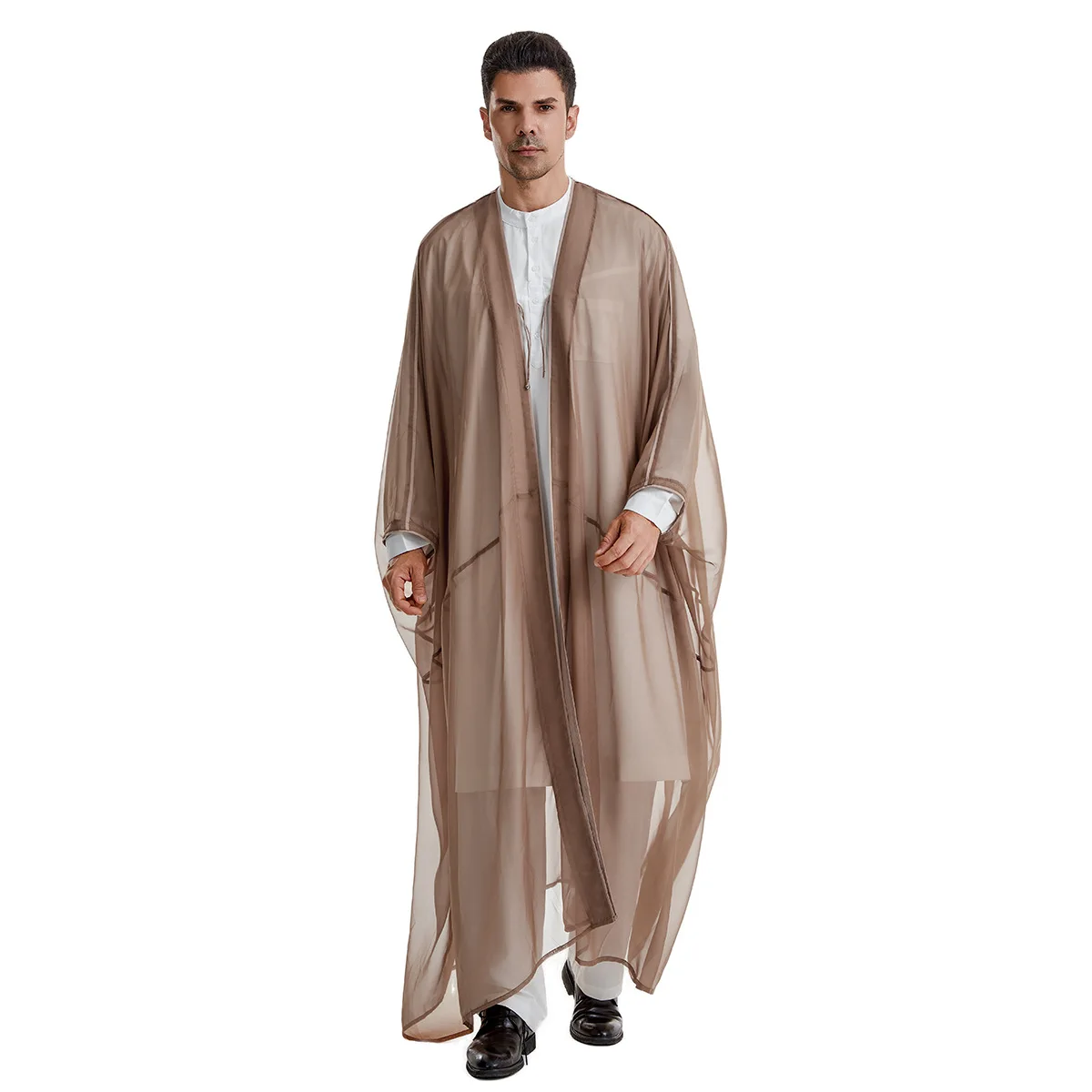 Ramadan Eid Abayas Prayer Kaftan Men Muslim Kimono Open Abaya Turkey Arabic Dishdasha Islam Djellaba Robe Morocco Jubba Thobe