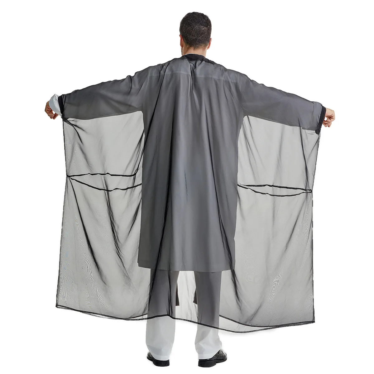 Ramadan Eid Abayas Prayer Kaftan Men Muslim Kimono Open Abaya Turkey Arabic Dishdasha Islam Djellaba Robe Morocco Jubba Thobe