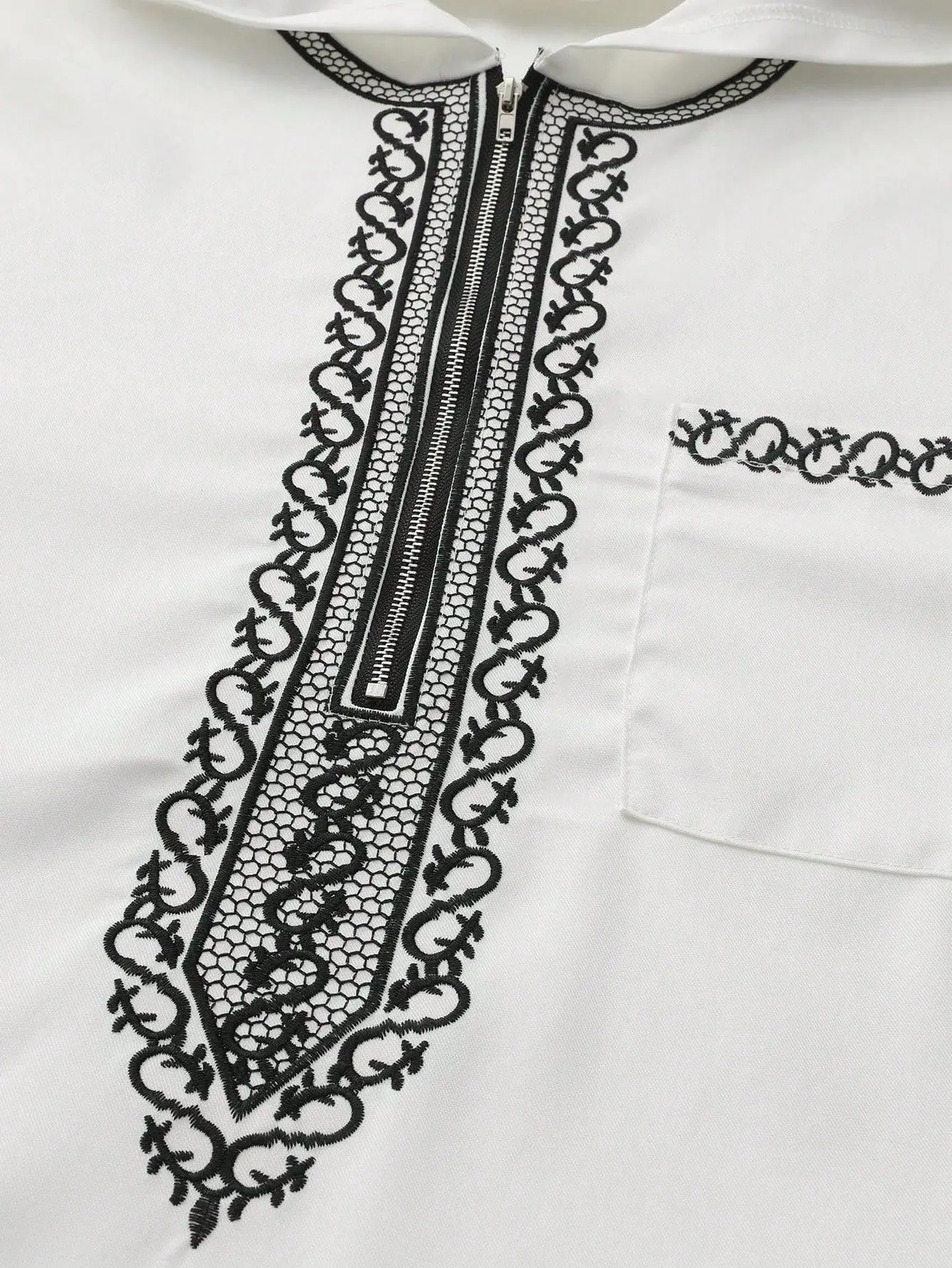 Islam Kaftan Muslim Men Clothing Moroccan Caftan Hand Embroidered Loose and Breathable Djellaba Abaya Thobe for Male Summer 2025