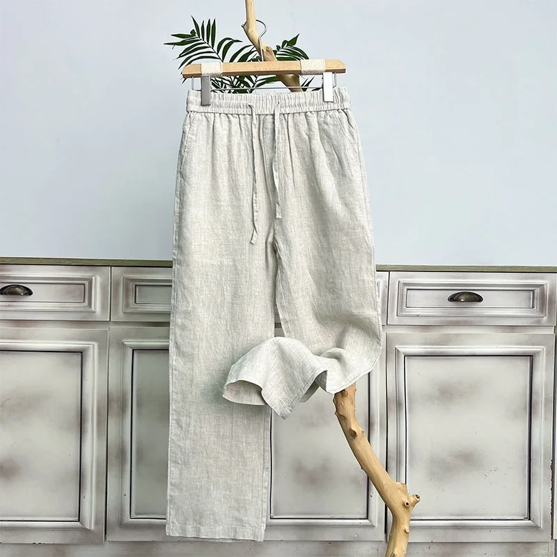 ❄️Super Breathable Men's Joggers - Elastic Waist Linen Blend Casual Pants | Athletic Training & Travel | Big Size 5XL