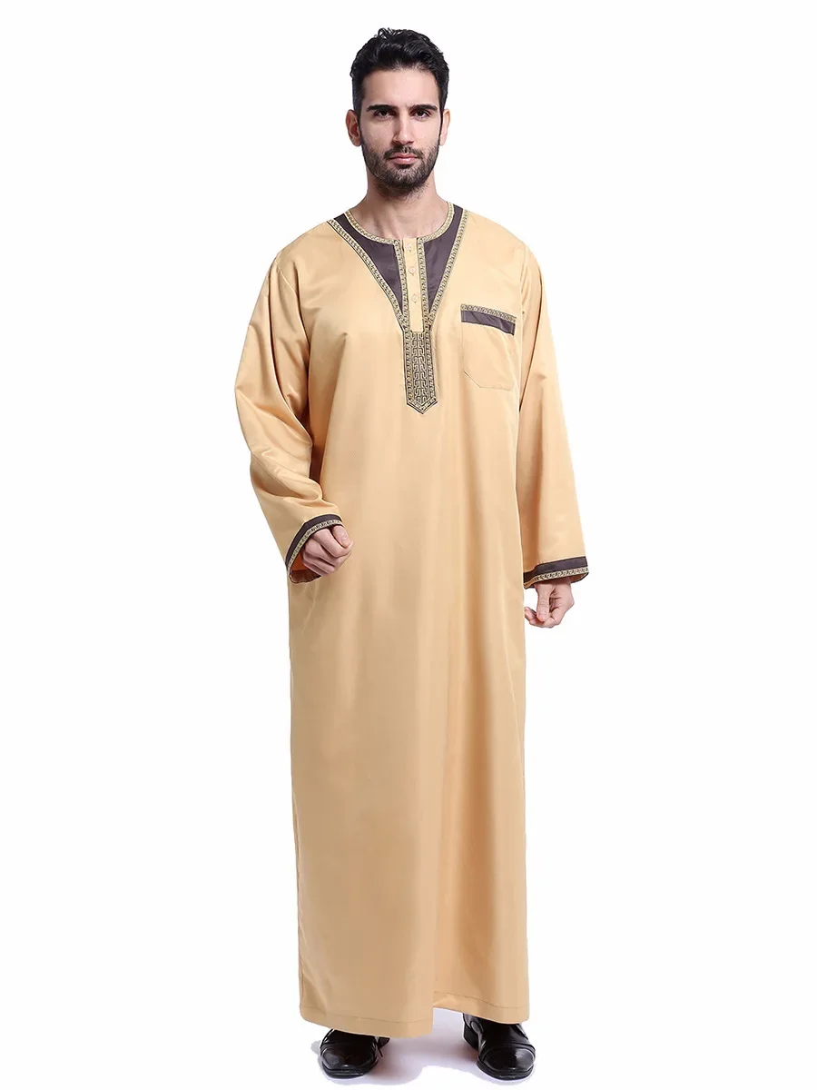 Abaya Men's Muslim Robes Clothing, Saudi Arabia, Dubai Leisure Outdoor Single-wear Muslim Robes, Turkey, Morocco Muslim S-3XL