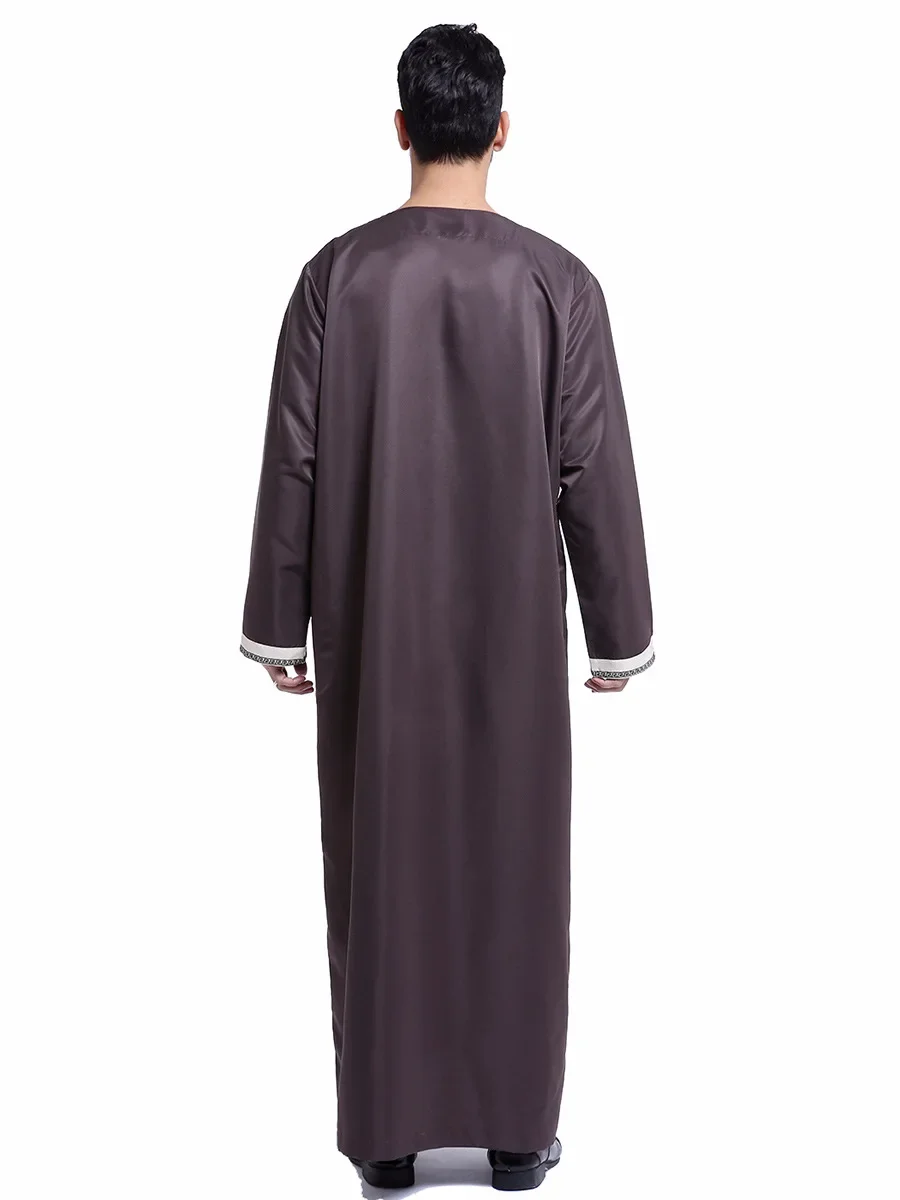 Abaya Men's Muslim Robes Clothing, Saudi Arabia, Dubai Leisure Outdoor Single-wear Muslim Robes, Turkey, Morocco Muslim S-3XL