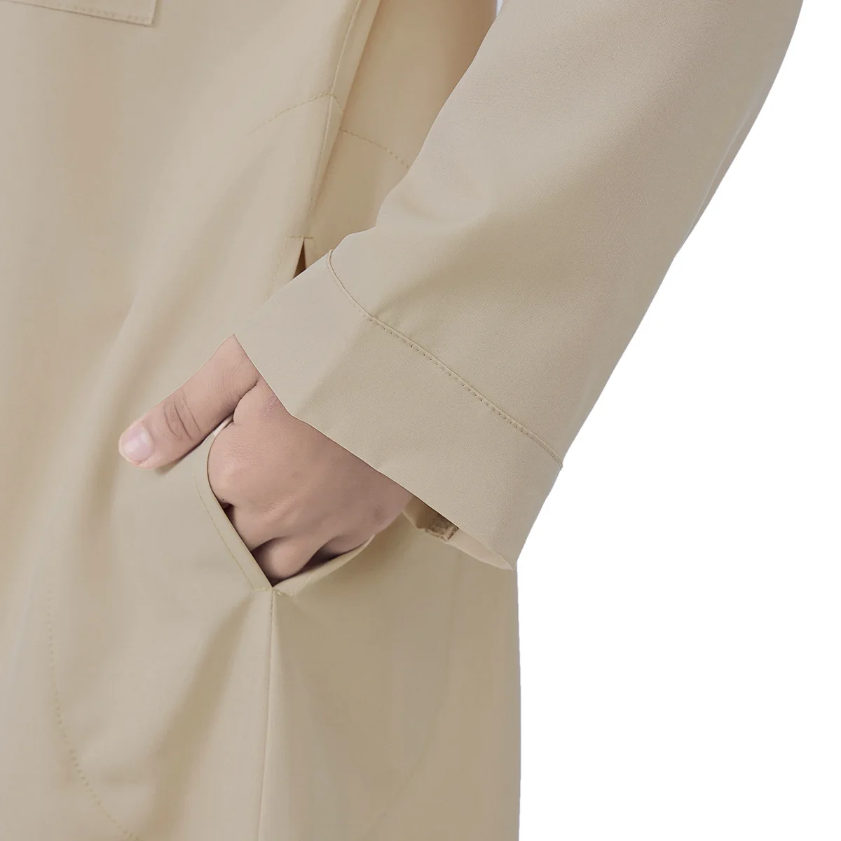 2025 Muslim Kids Boys Jubba Thobe Solid Button Abaya Arabic Islamic Middle Eastern Teen Long Sleeve Robe Ramadan Daffah Clothing