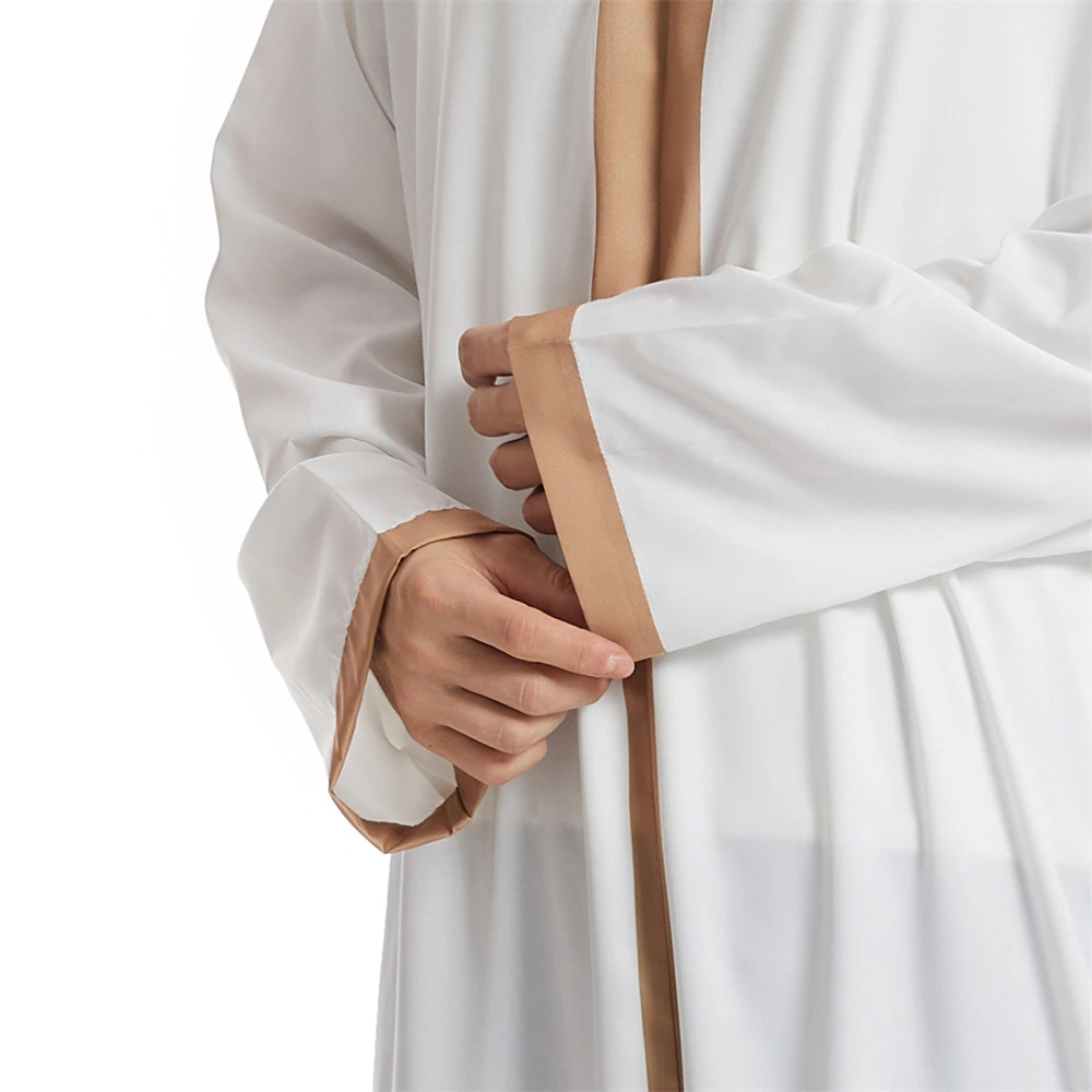 Dubai Saudi Abaya Men Muslim Jubba Thobe Dress Eid Hooded Turkey Arab Robe Kaftan Islamic Clothing Caftan Middle Eastern Abayas
