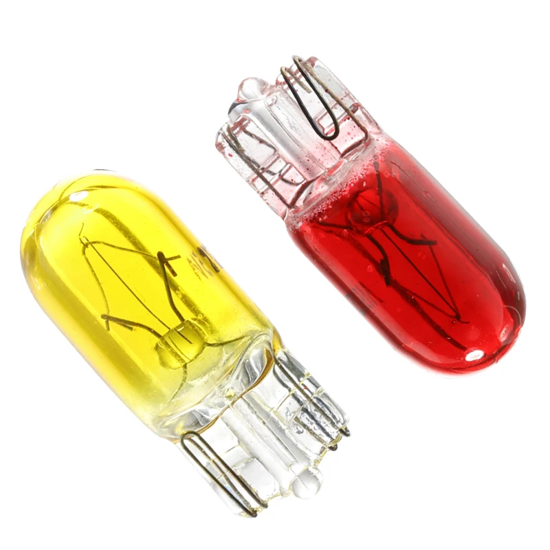 T10 Halogen W5w 194 158 Wedges 12v 5w Xexon Lamp White Amber Instrument Light Reading Light Clearance Lamp