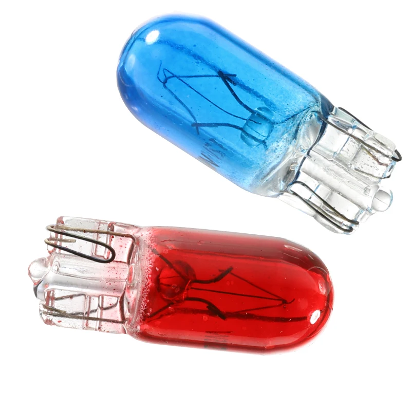 T10 Halogen W5w 194 158 Wedges 12v 5w Xexon Lamp White Amber Instrument Light Reading Light Clearance Lamp