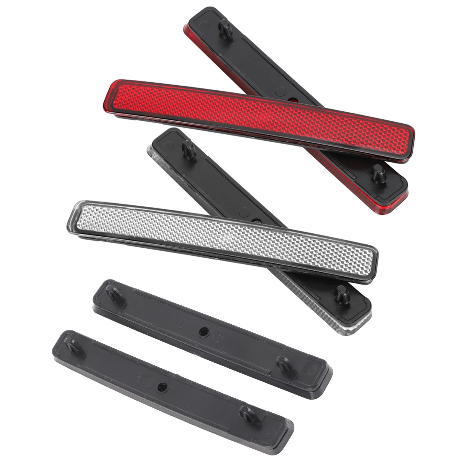 1 Pair Rear Bumper Reflector Assembly Light Replacement Fit for T5 Transporter 2003‑3011 7E0945105 7E0945106 Car Accessories