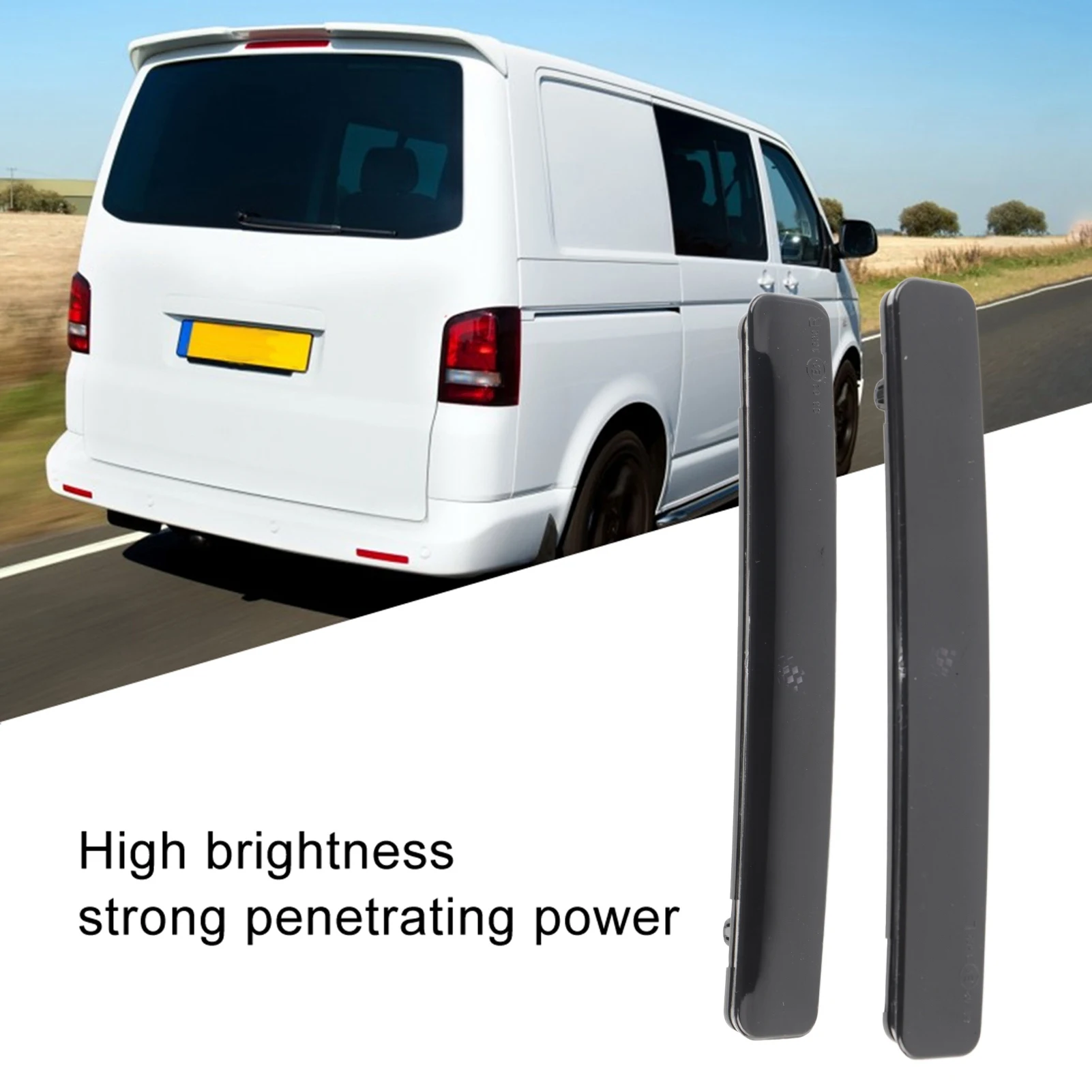 7E0945105 Pair of Rear Bumper Reflector Assembly Light Fit for T5  2003-3011 Bumper Light Reflector Lamp