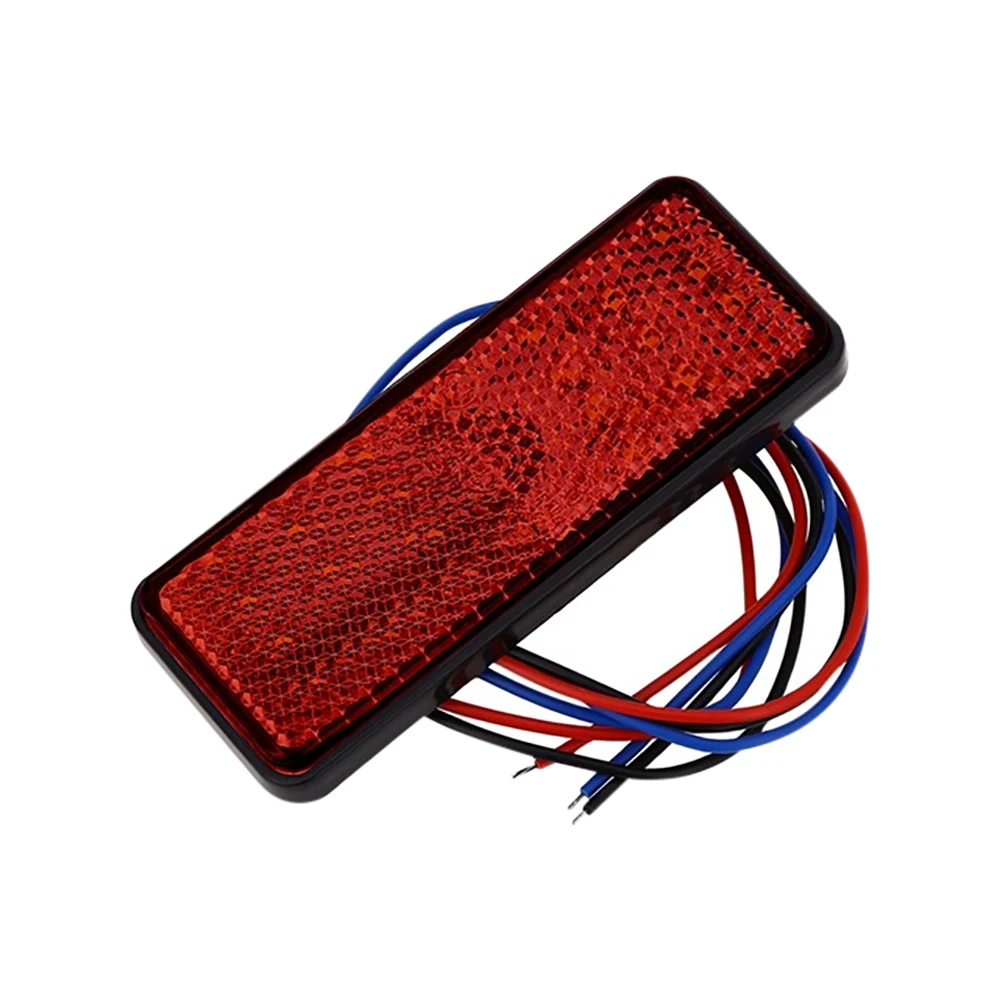24LED Motorcycle Reflector Tail Brake Turn Signal Light Lamp Car ATV LED Reflectors Truck Side Warning Lights