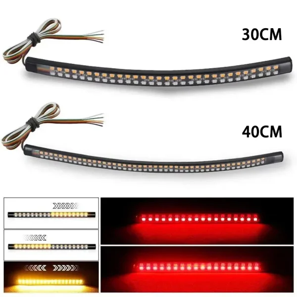20/30/40cm Motorcycle taillight LED turn signal Led Strobe Brake light Direction light LED Decorative light Warning taillight