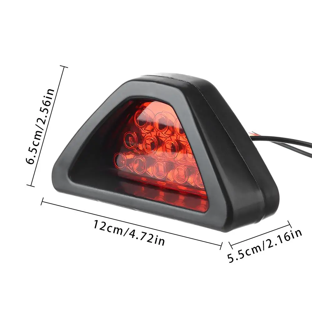 Tail F1 Style 12LED Sporty Brake Signal Lamp Third Brake Lamp Stop Light Rear Fog Light