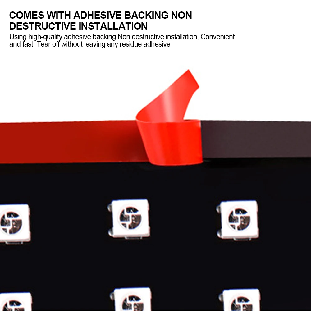 Devil‘s Eyes LED Panel Screen Light Remote Control Scrolling Animation Display 12V 24V LED Screen Light for Car Truck Windshield