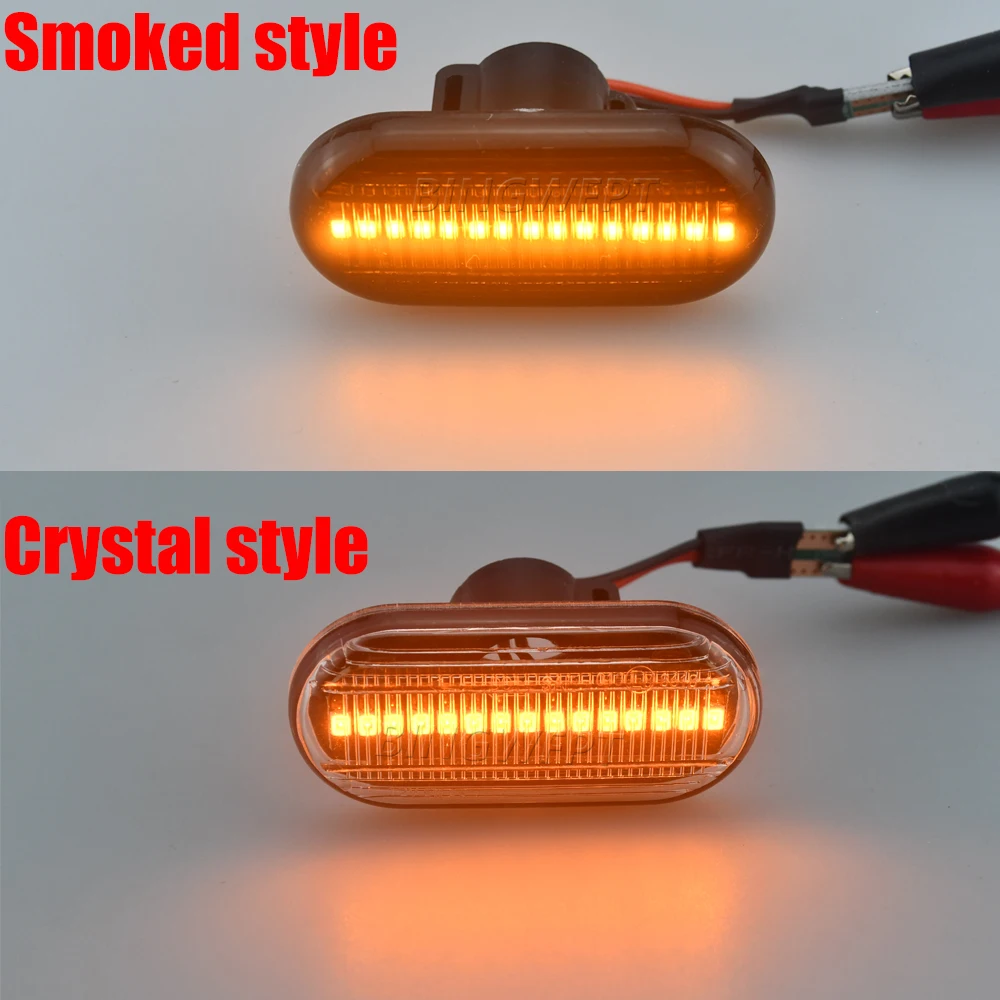Side Marker For Renault Clio Trafic Kangoo Twigo Dacia Logan Duster Nissan Interstar Primastar LED Dynamic Turn Signal Lights