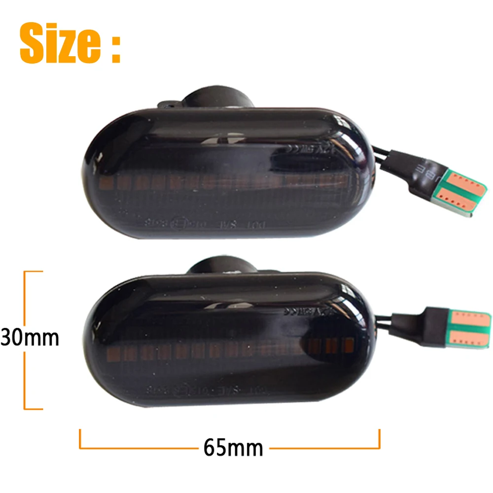 Side Marker For Renault Clio Trafic Kangoo Twigo Dacia Logan Duster Nissan Interstar Primastar LED Dynamic Turn Signal Lights