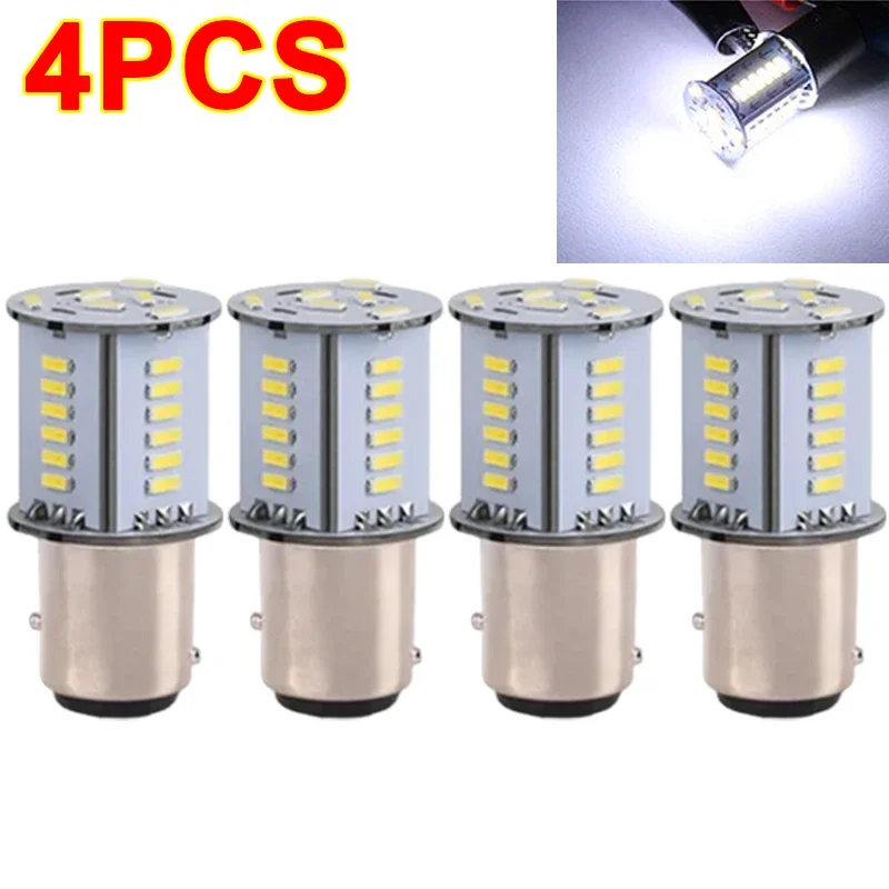 Motorcycle Strobe Lights 1157 BAY15D LED Brake Light DRL Flash Reversing Parking Turn Signal Stop Tail Lamp for Auto Motorcycle