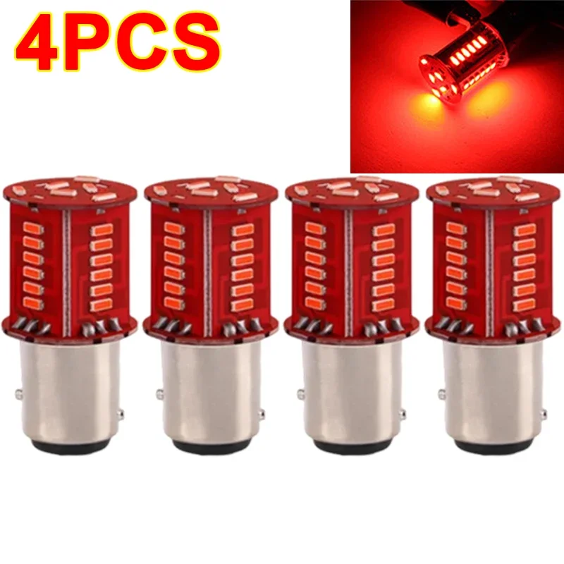 Motorcycle Strobe Lights 1157 BAY15D LED Brake Light DRL Flash Reversing Parking Turn Signal Stop Tail Lamp for Auto Motorcycle