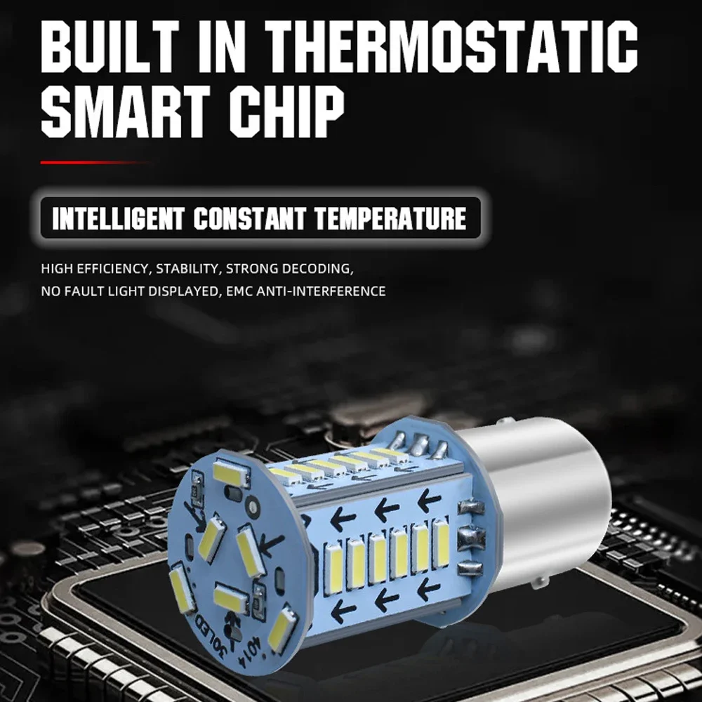 Motorcycle Strobe Lights 1157 BAY15D LED Brake Light DRL Flash Reversing Parking Turn Signal Stop Tail Lamp for Auto Motorcycle