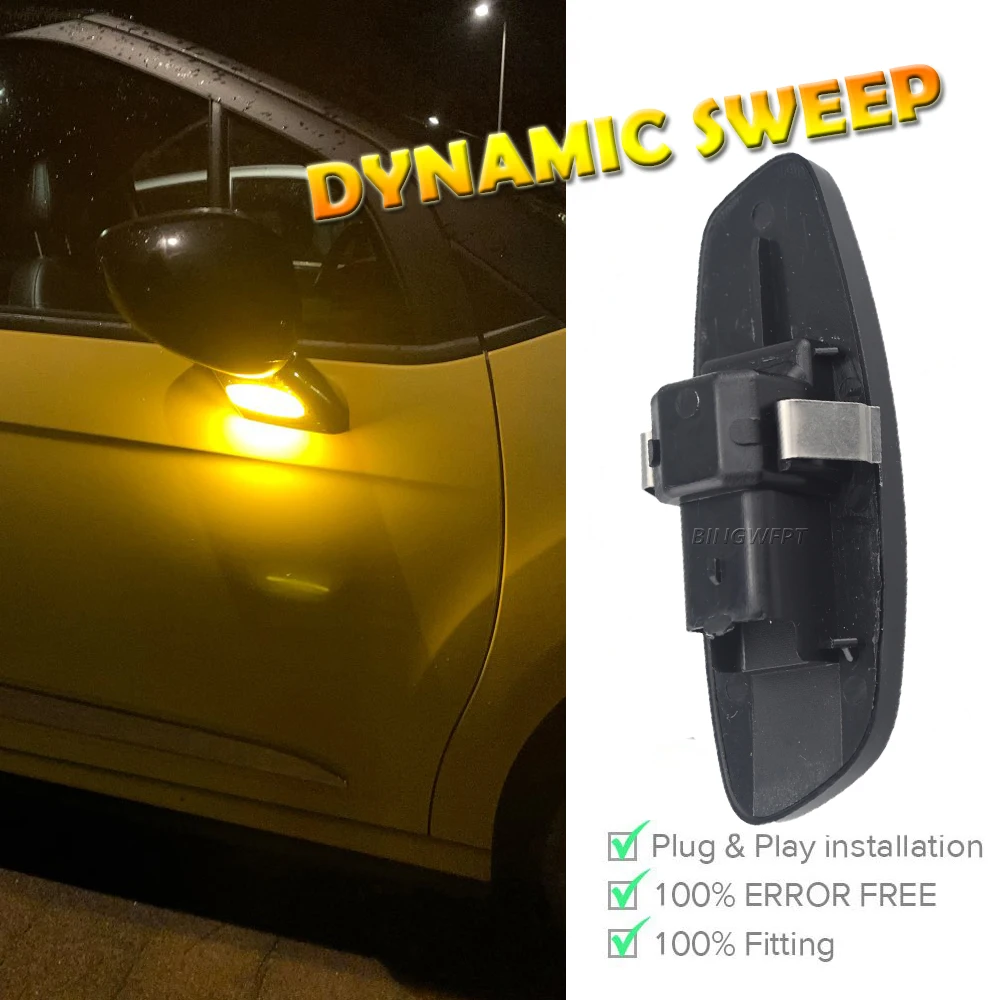 LED Dynamic Turn Signal Light Side Marker Lamp Blinker Amber For Citroen C4 Picasso C3 C5 DS4 For Peugeot 308 207 3008 5008